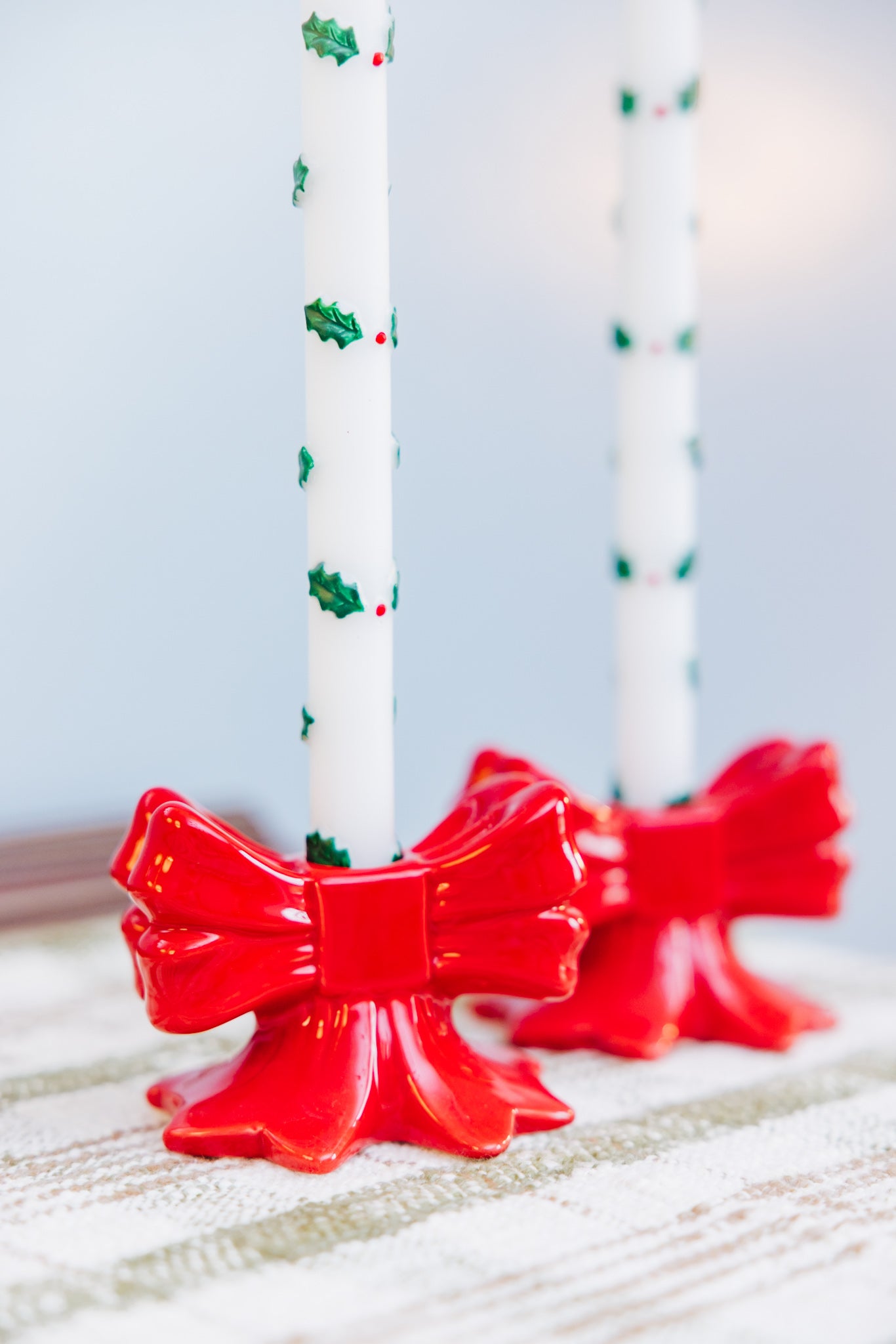 Very Merry Bow Taper Holder